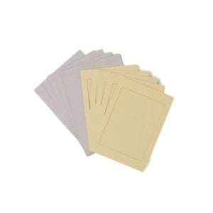 Rechteckige Apertur A6 Karten - Creme (5er Pack)