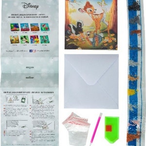 Carte artistique en cristal Bambi and Friends 18 x 18 cm image 3