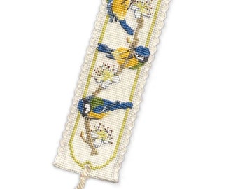 Bluetits Bookmark Cross Stitch Kit (Textile Heritage)