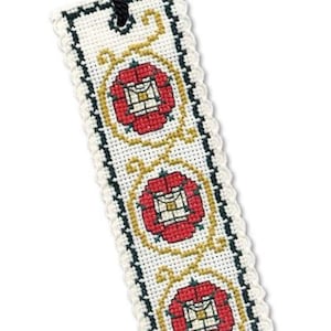 Tudor Rose Bookmark Cross Stitch Kit (Textile Heritage)