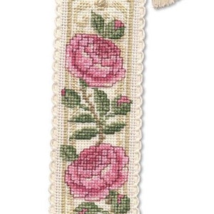 Damask Rose Bookmark Cross Stitch Kit (Textile Heritage)