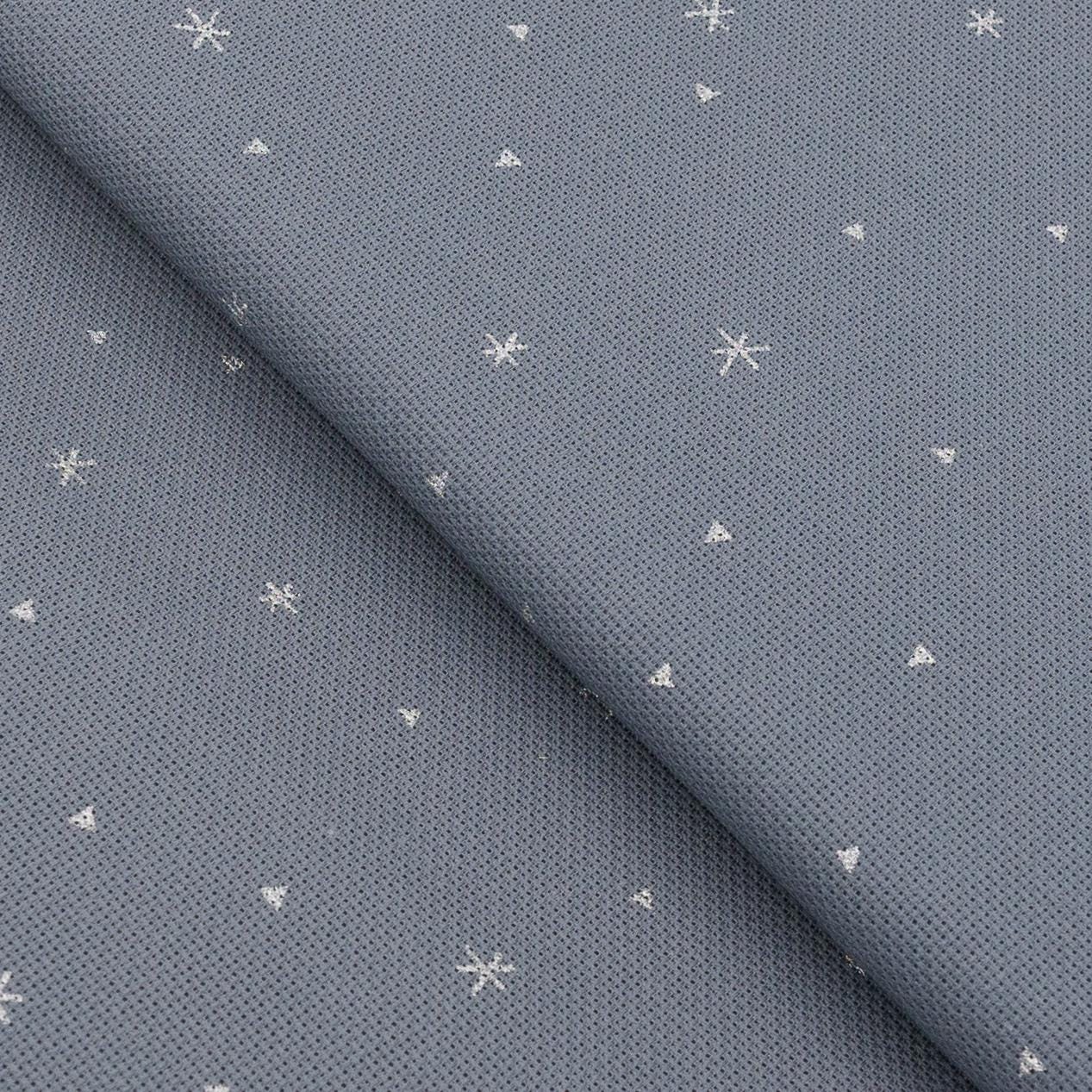 Zweigart Sparkle Grey/white Stars 20 Count Aida (7459) (multiple