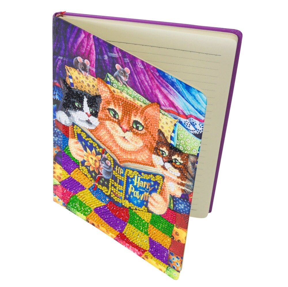 Kitten Bedtime Stories 26X18CM Crystal Art Notebook - Etsy
