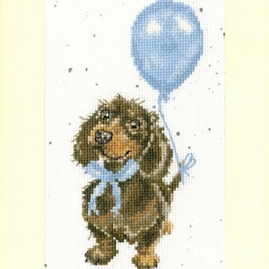 Willkommen bei Sausage Greetings Card (Hannah Dale) Kreuzstichpackung von Bathy Th