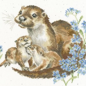 Otterly Adorable - (Hannah Dale) Kreuzstichpackung von Bathy Threads