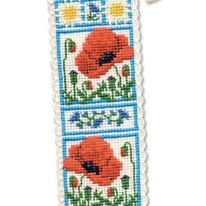 Poppy Meadow Bookmark Cross Stitch Kit (Textile Heritage)
