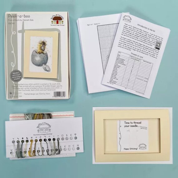 Bothy Threads Kit de broderie au point de croix Motif anniversaire de Hammy