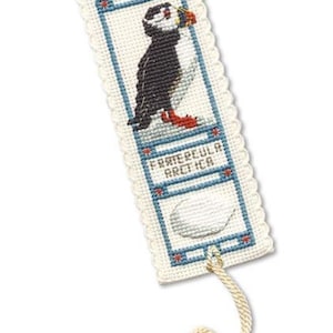 Puffins Bookmark Cross Stitch Kit (Textile Heritage)