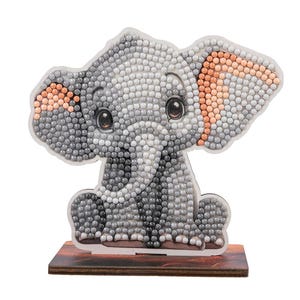 Éléphant - Kit de copains d'art en cristal animalier