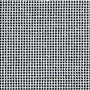 May include: White mesh fabric with a black grid pattern. The mesh is tightly woven and has a smooth texture.