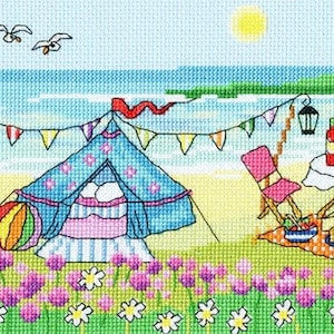 Julia Rigby - Glamping Fun Cross Stitch Kit by Bothy Threads