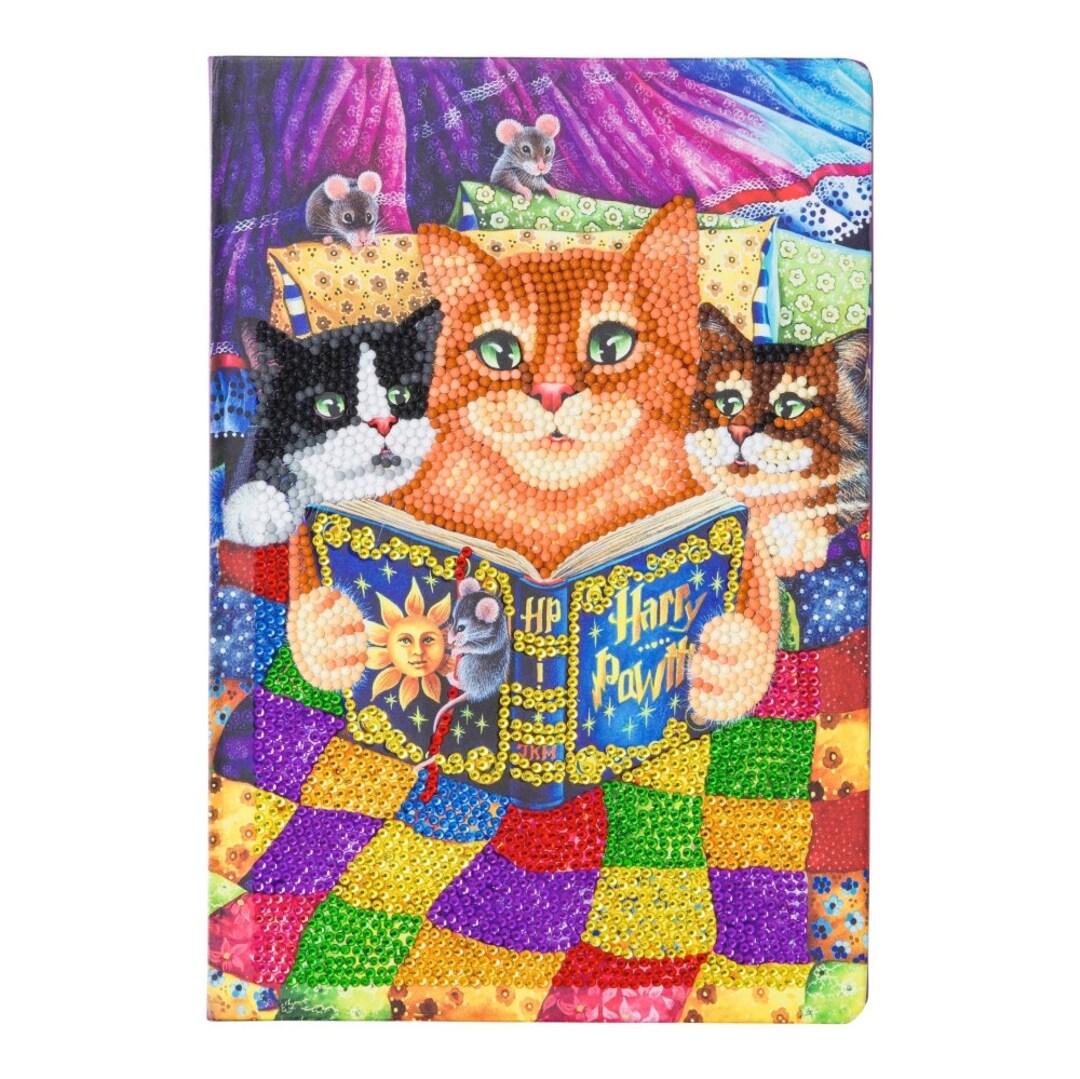 Kitten Bedtime Stories 26X18CM Crystal Art Notebook - Etsy
