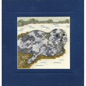 Seal Miniature Card Cross Stitch Kit (Textile Heritage)