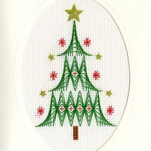 Christmas Tree - Christmas Card Cross Stitch Kit by Bothy Threads