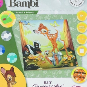 Carte artistique en cristal Bambi and Friends 18 x 18 cm image 4