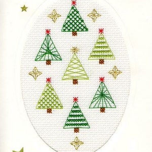 Christmas Forest - Christmas Card Cross Stitch Kit by Bothy Threads