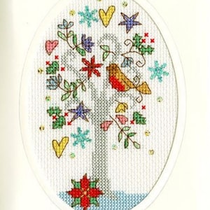 Winter Wishes - Christmas Card Cross Stitch Kit by Bothy Threads