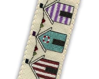 Beach Huts Bookmark Cross Stitch Kit (Textile Heritage)