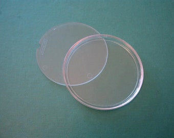 5 Acrylic Clear Round Plastic Coasters and 5 Acrylic Clear Square Coasters (extr