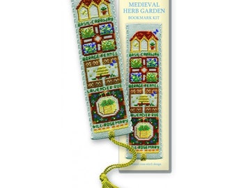 Medieval Herb Garden Bookmark Cross Stitch Kit (Textile Heritage)