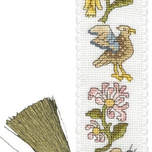Daffodil & Honeysuckle Bookmark Cross Stitch Kit by Bothy Threads