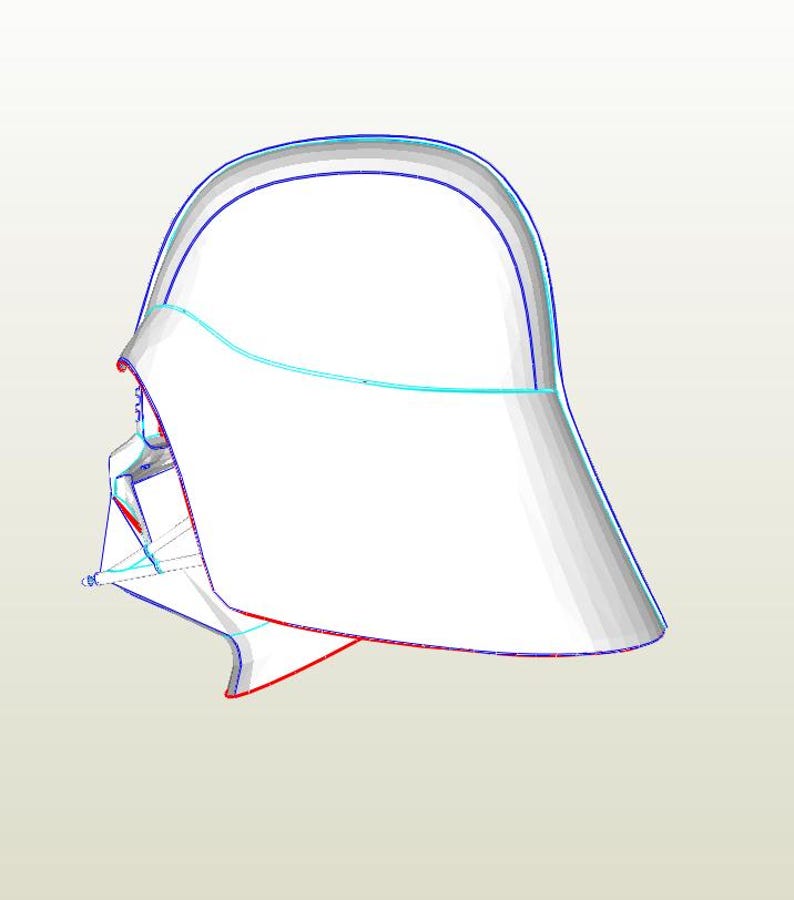 Darth Vader Helmet Template for EVA Foam - Etsy