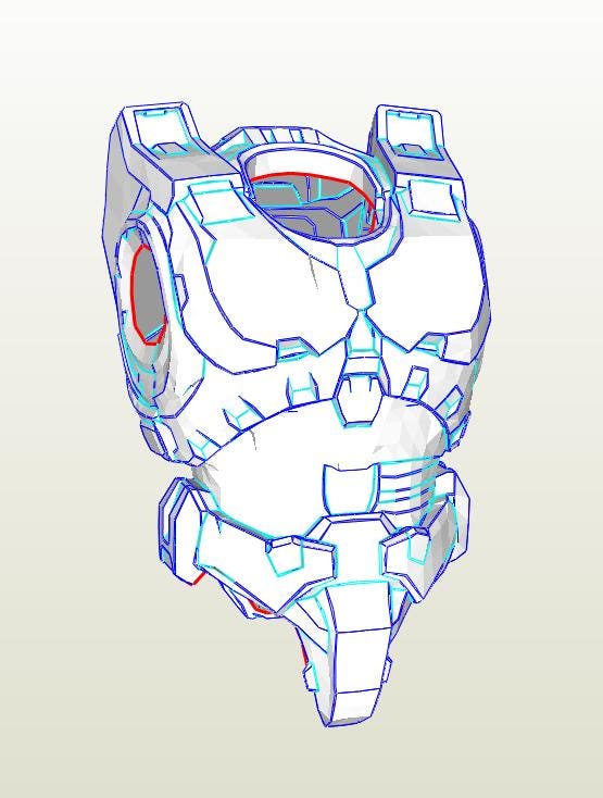 Halo Infinite Master Chief Mark V para modelo de espuma Eva