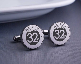 Custom Engraved Logo Cufflinks, Custom Logo Gifts, Engraved Logo Cuff Links, Business Logo, Corporate Gifts