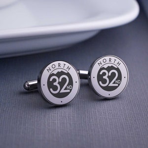 Custom Engraved Logo Cufflinks, Custom Logo Gifts, Engraved Logo Cuff Links, Business Logo, Corporate Gifts image 1