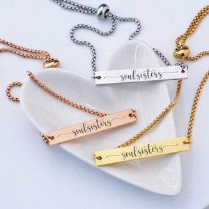 Gift For Best Friend, Birthday Gift, Soul Sisters Adjustable Bracelet, Christmas Gift for Friend, Birthday Gift for Best Friends