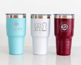 Custom Logo Tumbler, Engraved Company Logo Gift,  Insulated 30oz Tumbler, Custom Engraved Tumbler, Personalized Business Gift