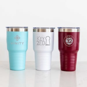 Custom Logo Tumbler, Engraved Company Logo Gift,  Insulated 30oz Tumbler, Custom Engraved Tumbler, Personalized Business Gift