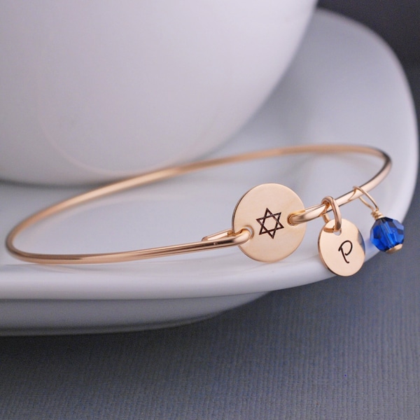 Star of David Jewelry, Bat Mitzvah Gift, Star of David Bracelet, Jewish Jewelry