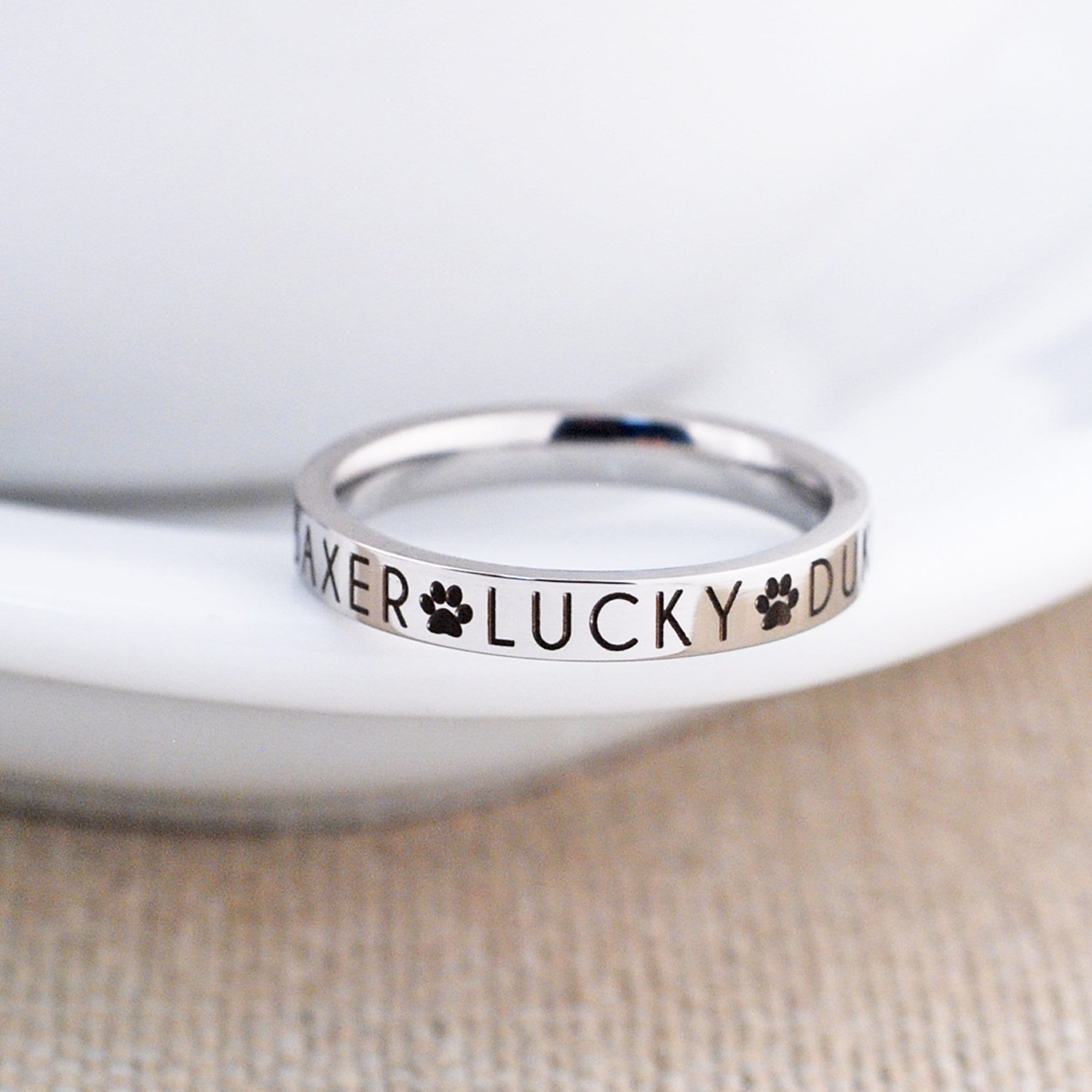 personalized cat ring