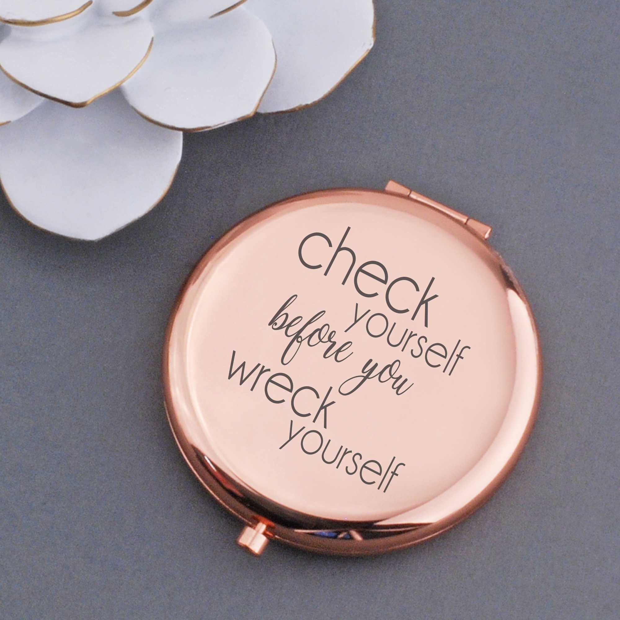 Soulpetals Funny Gifts for Wife Compact Mirror Wife Birthday Gift Ideas Birthday Gifts for Wife from Husband Gift for Her Wedding Anniversary