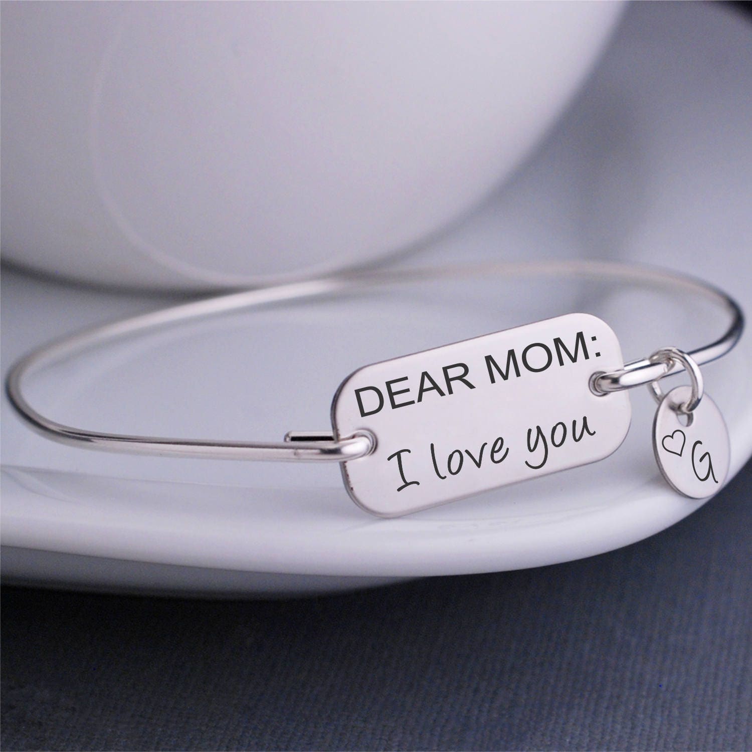 Mother s Day Gift Dear Mom I Love You Bracelet Personalized