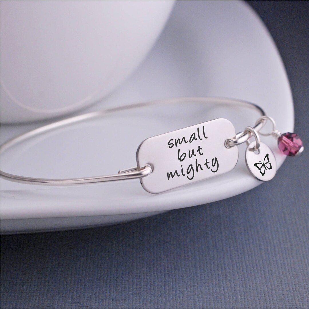 Small but Mighty Bracelet, Personalized Birthday Gift 
