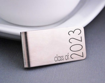 Graduation Gift for Him, Money Clip, Class of 2024 Money Clip, Personalized Gift for Graduate, High School, College Graduation Gift