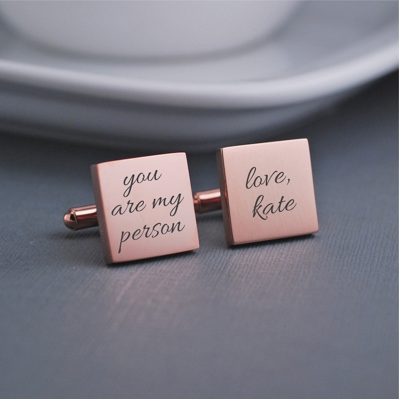 Personalized Cuff Links Handwriting CuffLinks Wedding Gift Etsy