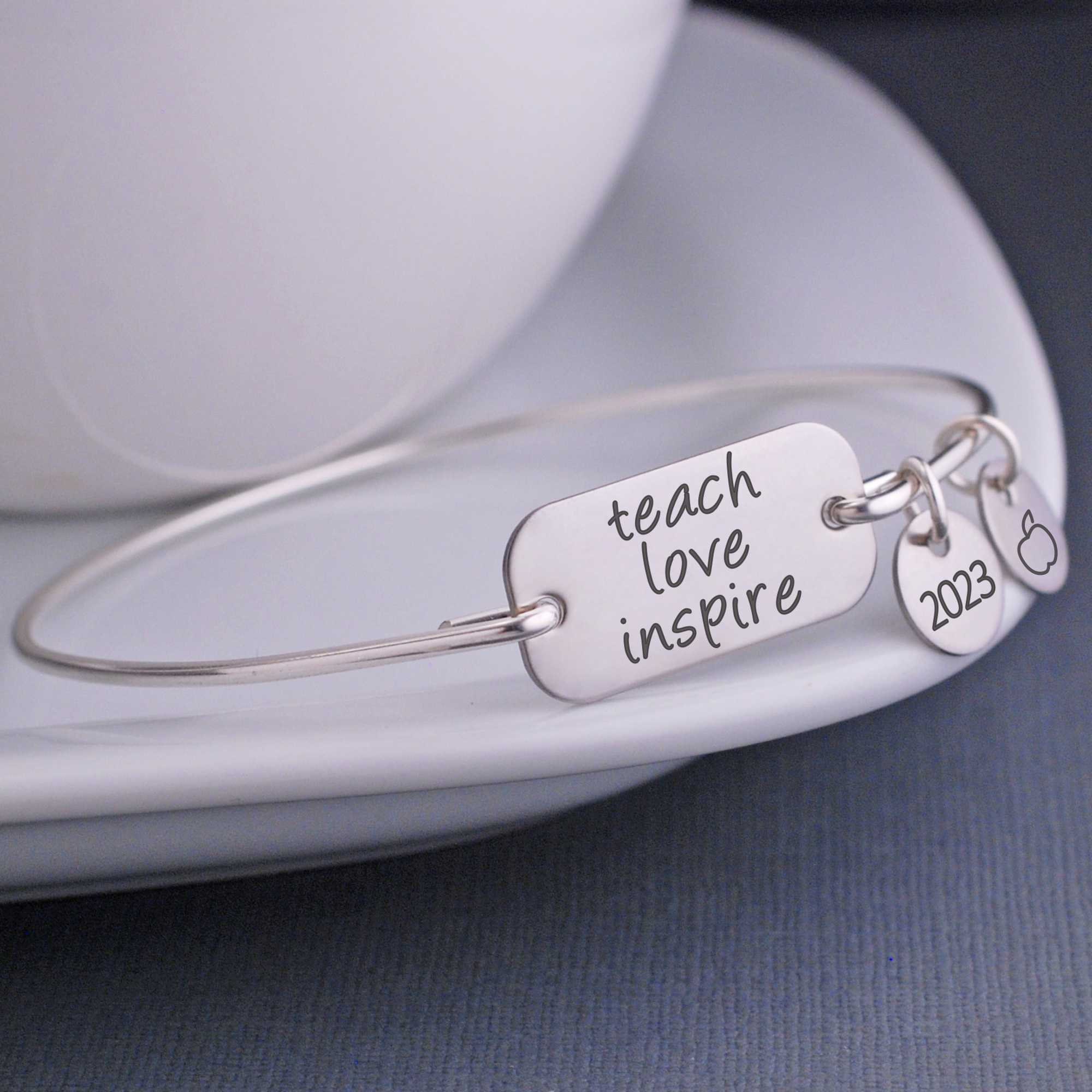 Teach Love Inspire Cuff Bracelet – 10th Floor Treasures