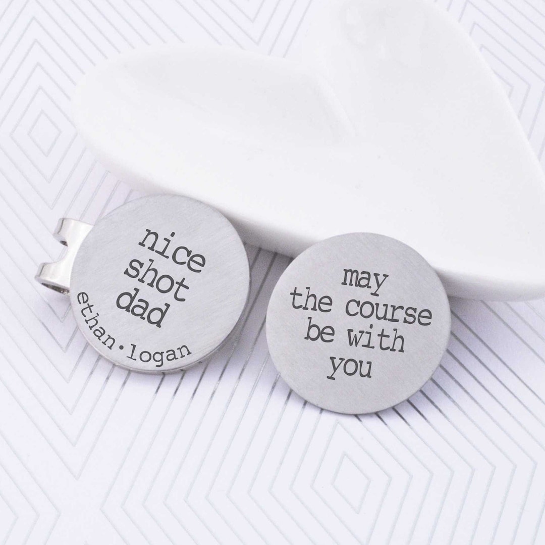 Golf Father's Day Gifts for Dad, Personalized Golf Ball Markers