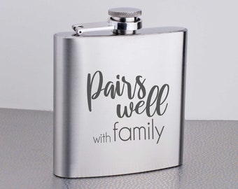 Funny White Elephant Gift, Family Christmas Gift Idea, Pairs Well with Family Flask, Funny Gift For Family Reunion, Sibling Gift