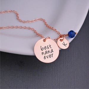 Best Nana Ever Necklace, Nana Necklace, Nana Gift, Nana Charm Necklace, Mother's Day Gift for Nana image 3