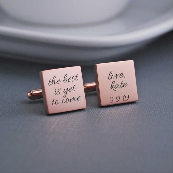 Men Just Married Wedding Lover Gifts Cufflinks With Velvet Bag TZG Cuff Links 
