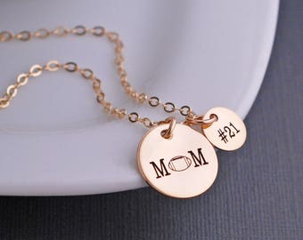 Personalized Football Mom Necklace, Football Mom Jewelry, Sports Mom Gift, Football Necklace, Friday Night Lights