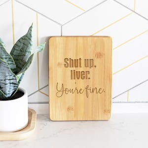 Citations amusantes pour les buveurs, cadeau pour lui, taisez-vous le foie, tout va bien, idée cadeau pour un ami, échange de Yankees, gadget de cuisine, articles de bas de Noël