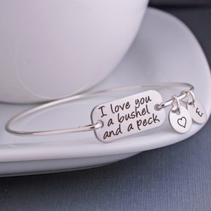 A Bushel and a Peck Bracelet, Nursery Rhyme Jewelry, Birthday Gift for Daughter, Mother's Day Gift