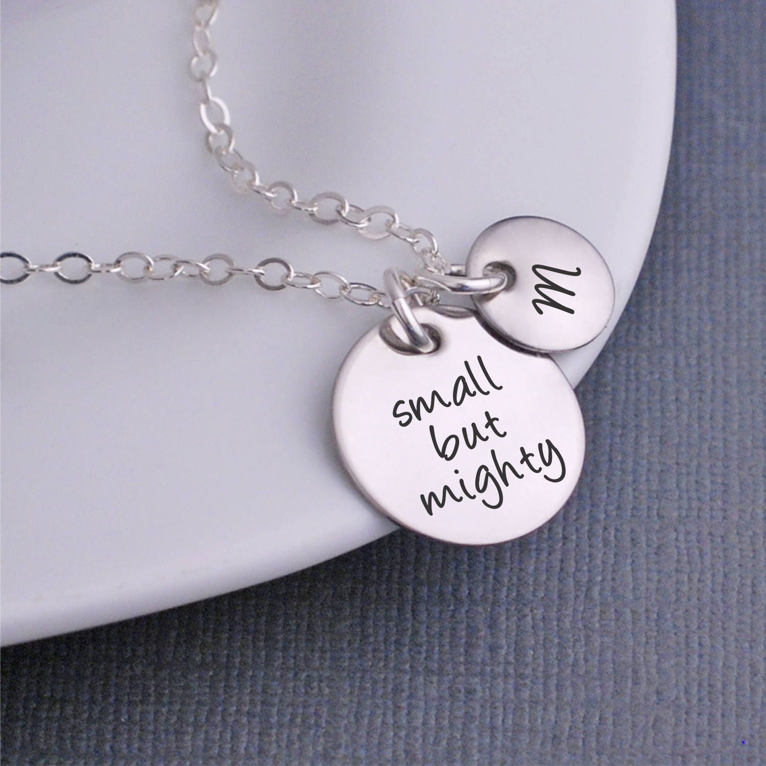 Small But Mighty Necklace Gift For Daughter Inspirational Etsy