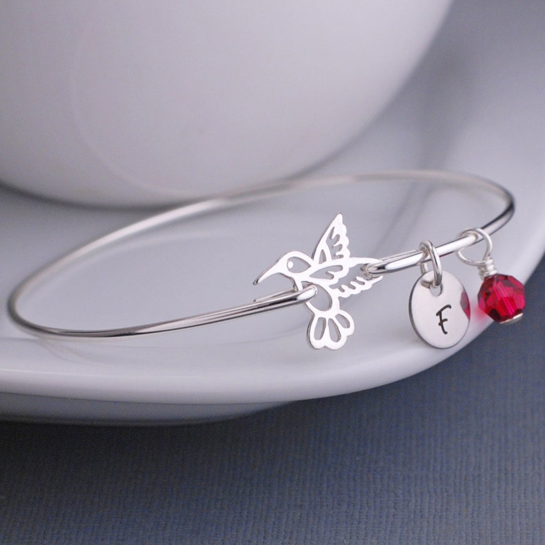Hummingbird Jewelry Hummingbird Bracelet Stackable Sterling | Etsy