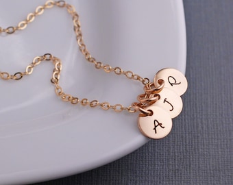 Personalized Mother's Jewelry, Mother's Day Gift for Her, Initial Necklace in 14k gold filled, Wife Gift